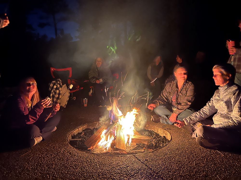 Roasting Marshmallows Around the Campfire